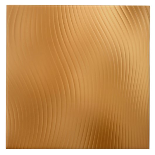 Golden Swirl Muster Fliese (Vorderseite)
