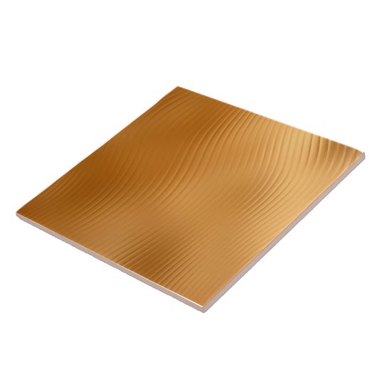 Golden Swirl Muster Fliese (Seite)