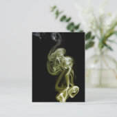Golden Swirl Postkarte (Stehend Vorderseite)