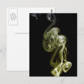Golden Swirl Postkarte (Vorne/Hinten)