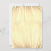 Golden Swirl Simple Modern Typografy Wedding Einladung (Rückseite)