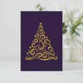 Golden Swirl Weihnachtsbaum (Stehend Vorderseite)