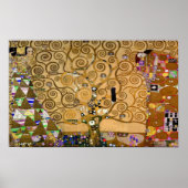 Golden Swirling Tree Im Fünfspänner über den Gotth Poster (Vorne)