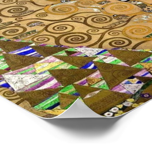 Golden Swirling Tree Im Fünfspänner über den Gotth Poster (Ecke)