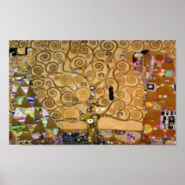 Golden Swirling Tree Im Fünfspänner über den Gotth Poster