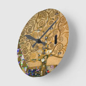 Golden Swirling Tree Im Fünfspänner über den Gotth Runde Wanduhr (Winkel)