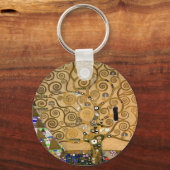 Golden Swirling Tree Im Fünfspänner über den Gotth Schlüsselanhänger (Vorderseite)