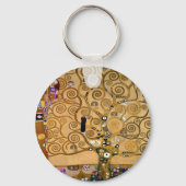 Golden Swirling Tree Im Fünfspänner über den Gotth Schlüsselanhänger (Rückseite)