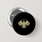 Golden Syrian Eagle - Nationales Emblem Button (Vorne & Hinten)