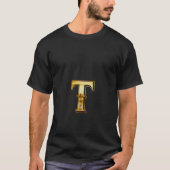 Golden T Letter T-Shirt (Vorderseite)