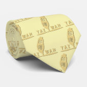 Golden Taiwan Map Logo_gelb Krawatte (Gerollt)
