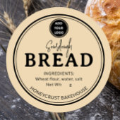 Golden Tan Bakery Sourdough Bread Label Sticker