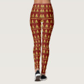 Golden Tannenbaum Leggings (Rückseite)