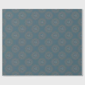 Golden Tapestry Rokoko Classic Polka Dot Mandala Geschenkpapier (Flach)