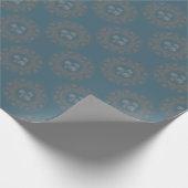 Golden Tapestry Rokoko Classic Polka Dot Mandala Geschenkpapier (Ecke)