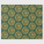 Golden Targaryen Wappen Geschenkpapier (Flach)