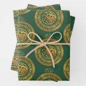 Golden Targaryen Wappen Geschenkpapier Set (Beispiel)