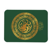 Golden Targaryen Wappen Magnet (Horizontal)