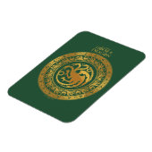 Golden Targaryen Wappen Magnet (Linke Seite)