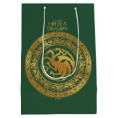 Golden Targaryen Wappen Mittlere Geschenktüte (Rückseite)