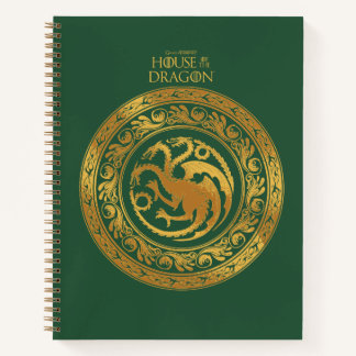 Golden Targaryen Wappen Notizblock