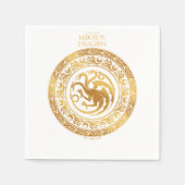Golden Targaryen Wappen Serviette (Vorderseite)