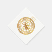 Golden Targaryen Wappen Serviette (Ecke)