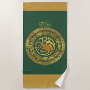 Golden Targaryen Wappen Strandtuch