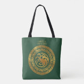 Golden Targaryen Wappen Tasche (Rückseite)