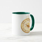 Golden Targaryen Wappen Tasse (VorderseiteRechts)