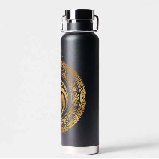 Golden Targaryen Wappen Trinkflasche (Rückseite)