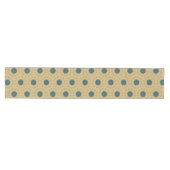 Golden Teal Medallion Tile Pattern Mittelgroßer Tischläufer (Horizontal)