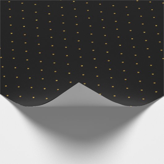 Golden Teardrop Wrapping Paper Geschenkpapier (Ecke)