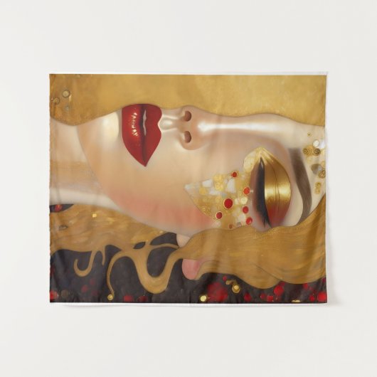 Golden Tears (Freya's Heartache) Reihe 2 Wandteppich (Vorderseite (Horizontal))