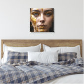 Golden Tears Leinwanddruck (Insitu (Schlafzimmer))