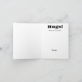 Golden Teddy Bären Kontur Gering Free Hug Card Karte (Innenseite)