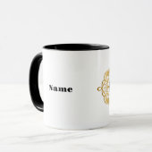 Golden Teddy Bear Doctor Personalize Name Tasse (Vorderseite Links)