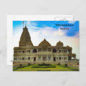 Golden Tempel Indien Vintag Tourismus Reisen hinzu Postkarte (Vorne/Hinten)