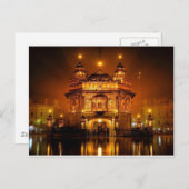 GOLDEN TEMPLE AMRISTAR POSTKARTE (Vorne/Hinten)