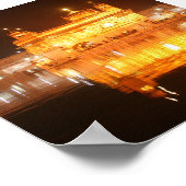 Golden Temple Amritsar North India - Nacht Poster (Ecke)
