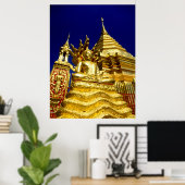 Golden Temple - Chiang Mai - Thailand Poster (Heimbüro)