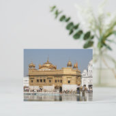 Golden Temple Harmandir Sahib Amritsar Nordindien Postkarte (Stehend Vorderseite)