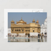 Golden Temple Harmandir Sahib Amritsar Nordindien Postkarte (Vorne/Hinten)