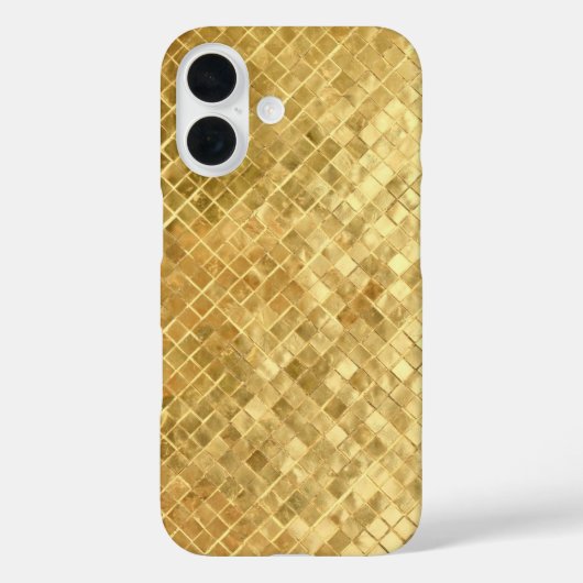 Golden Textured Tile Case-Mate iPhone Hülle (Rückseite)