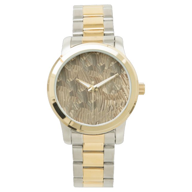 Golden Textures Watch Armbanduhr (Vorderseite)