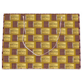 Golden Ticket Chocolate Bar Große Geschenktüte (Vorderseite)