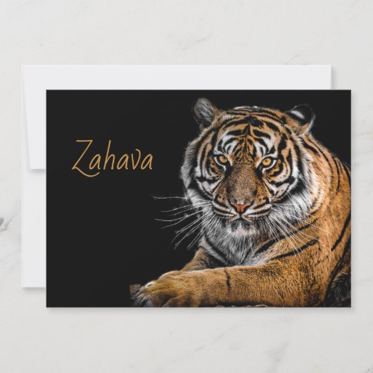 Golden Tiger Einladung (Vorderseite)