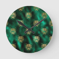 Golden Tiger Face Emerald Green Wild Animal Feline
