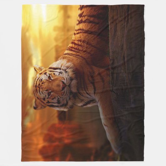 GOLDEN TIGER FLEECEDECKE (Vorderseite)