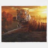 GOLDEN TIGER FLEECEDECKE (Vorderseite (Horizontal))